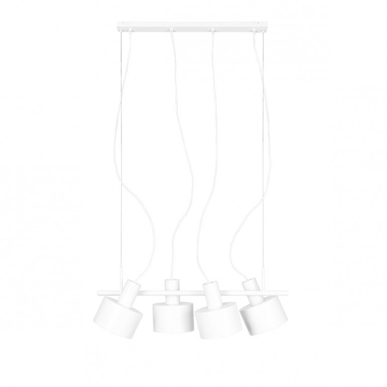 ENKEL 4 vit taklampa