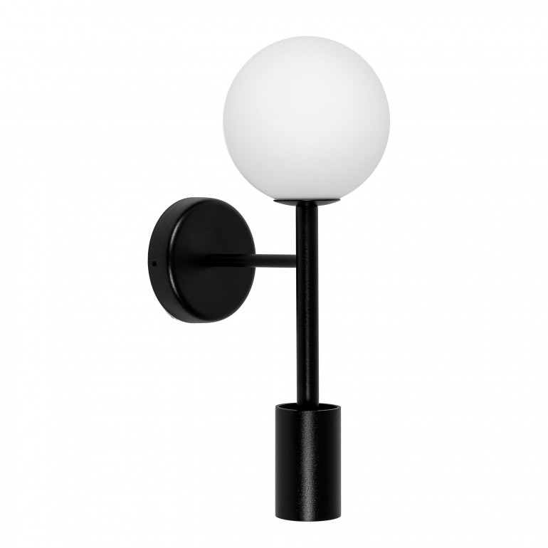 KOP C svart vägglampa / väggsconce