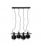 ENKEL 4 czarna sufitowa lampa wisząca