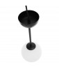 Lampa sufitowa GLADIO czarna lampa wisząca ze szklanym kloszem UMMO