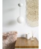 Lampa sufitowa GLADIO biała lampa wisząca ze szklanym kloszem UMMO