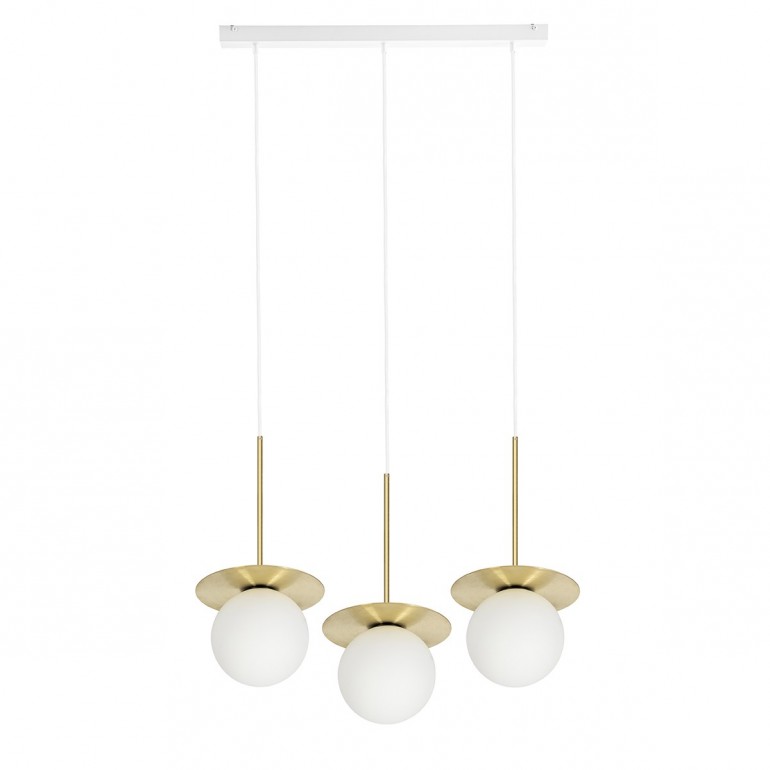 BORRA B 3L trippel taklampa i mässing