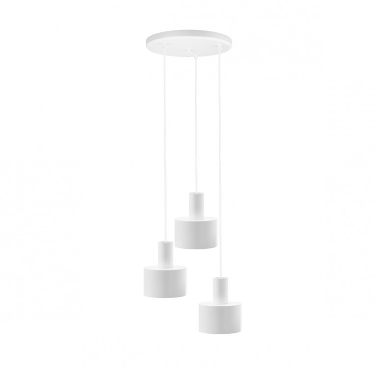 ENKEL 3P vit takpendellampa