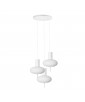 Potrójna sufitowa lampa wisząca TORNI A 3P biała Ummo