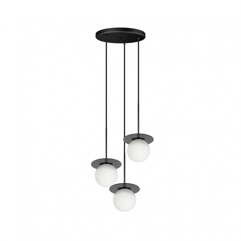 BORRA B 3P svart trippel taklampa / plafond
