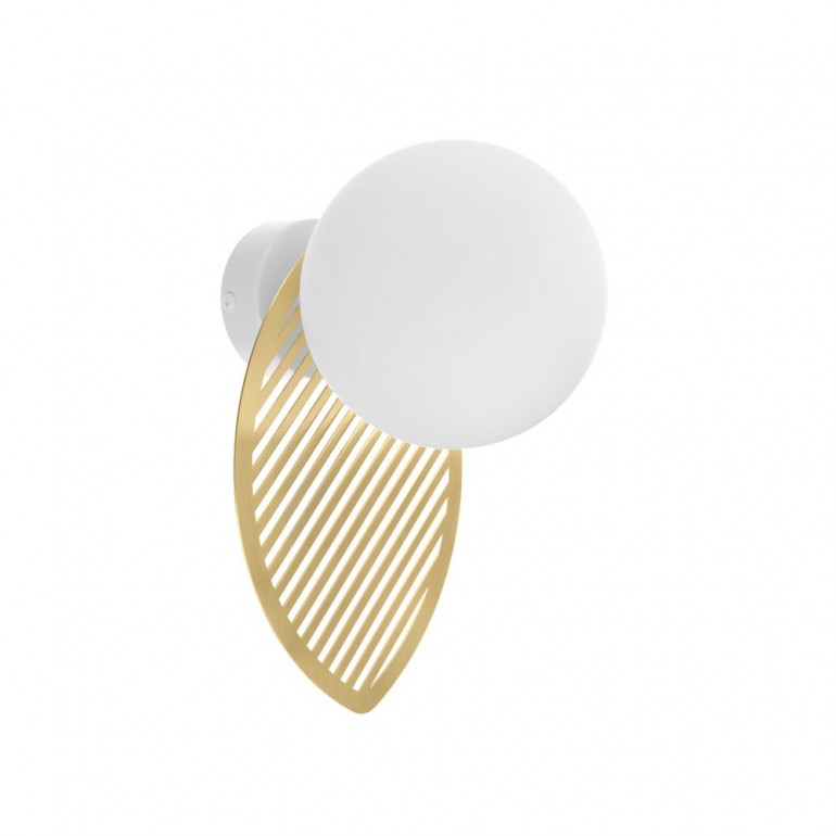 FYLLO B guld vägglampa / vägglampa med bladmässing