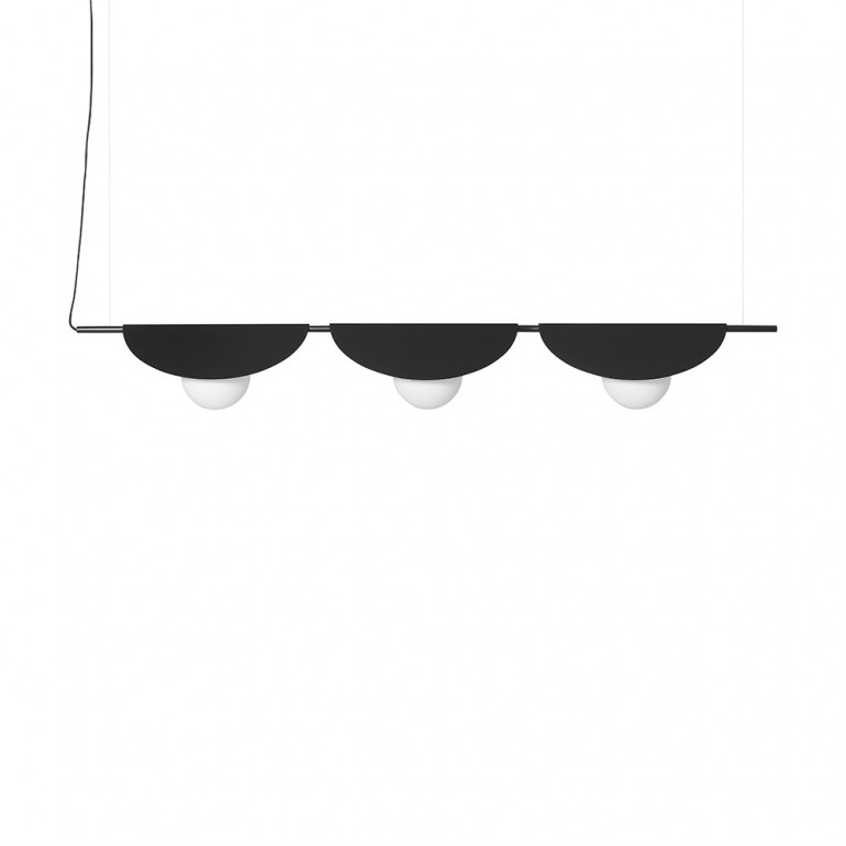 SALLO C svart trippel taklampa