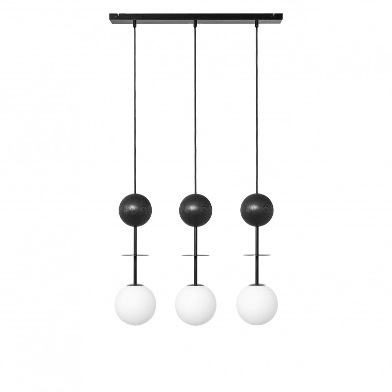 OIO A 3L svart trippel taklampa