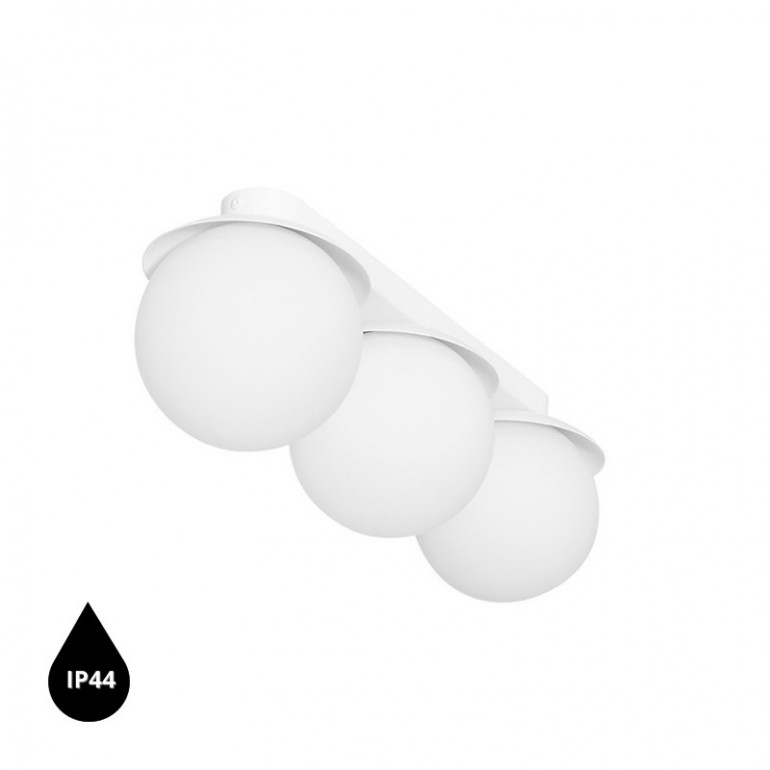 KUUL B vit taklampa / plafond med ökad IP44-täthet