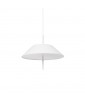 Lampa wisząca Sakosi A biała z tekstylnym abażurem UMMO