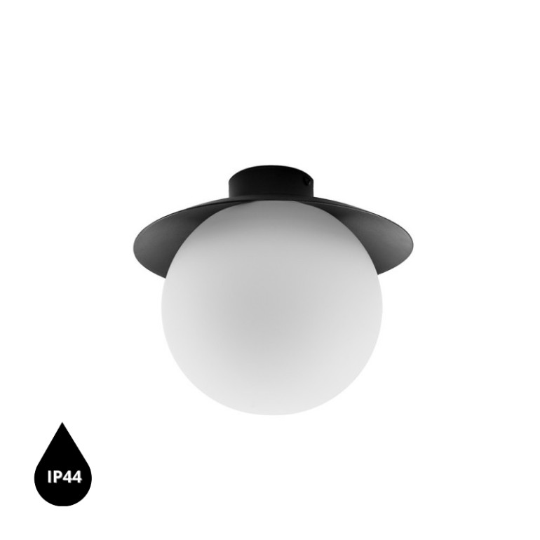 KUUL C svart taklampa / plafond IP44