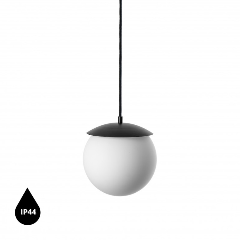 KUUL G svart taklampa IP44