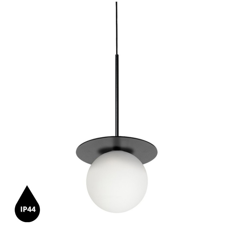 BORRA B svart taklampa IP44