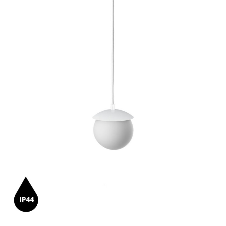 KUUL F vit taklampa IP44