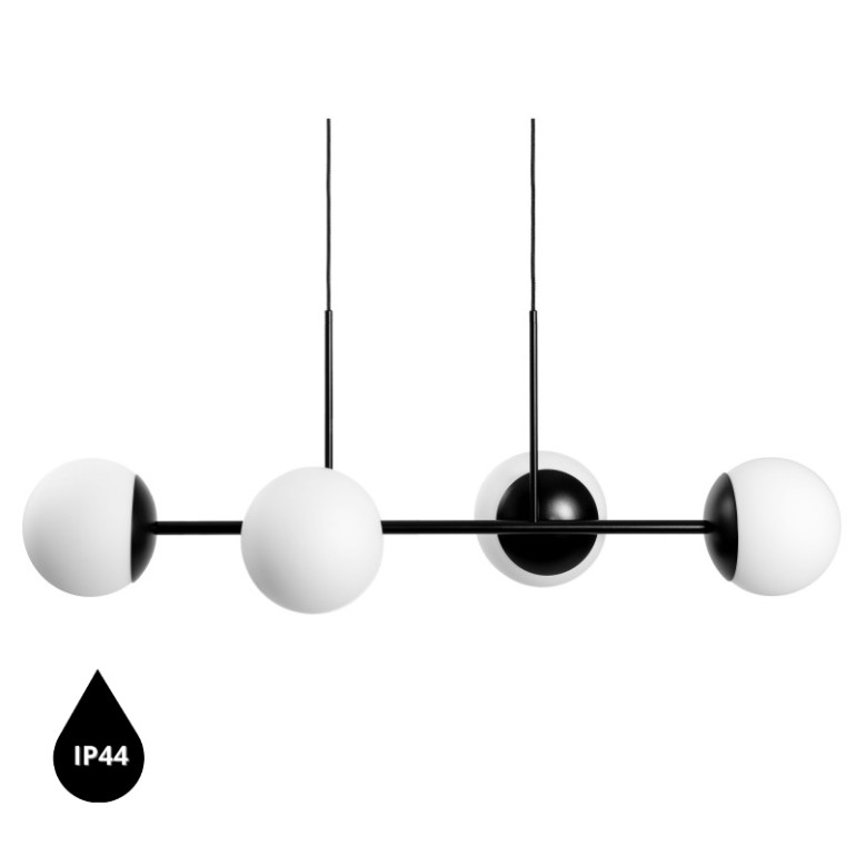 KOP E svart taklampa IP44