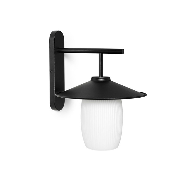 JINGU B svart vägglampa / väggsconce