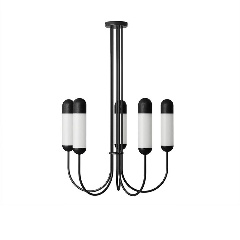 FUNSUI B svart ljuskrona i S-storlek