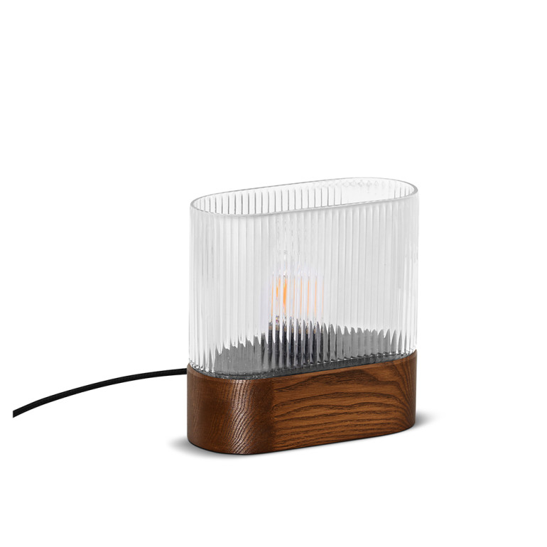 FLUMINA ST bordslampa i valnöt