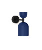 SUPURU marinblå vägglampa / vägglampa med svart rör