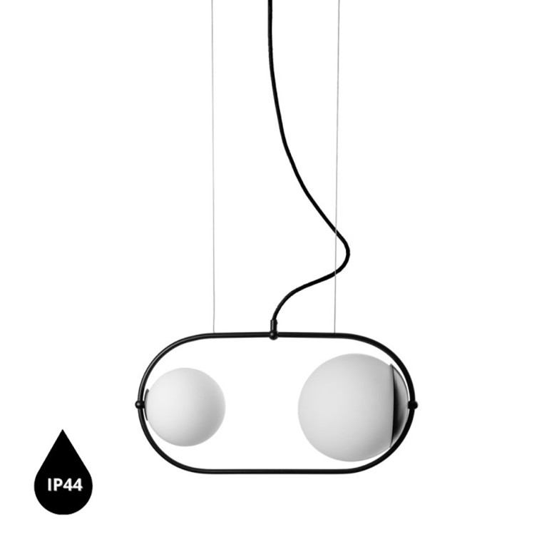 KOBAN A svart taklampa IP44