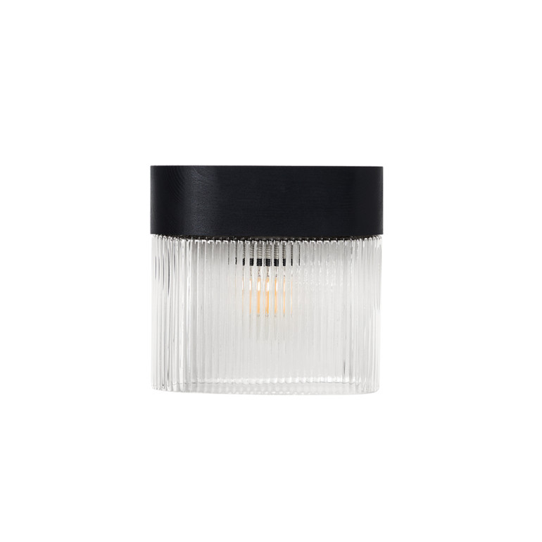 FLUMINA W A svart vägglampa / väggsconce