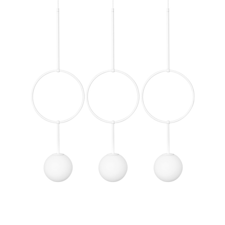 ISUULLA C vit trippel taklampa