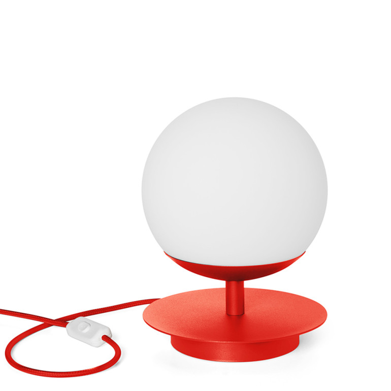 PLAAT ST röd-orange bordslampa