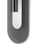 RIFLO W C Steel – vägglampa i stål med justerbar reflektor och färglöst glas